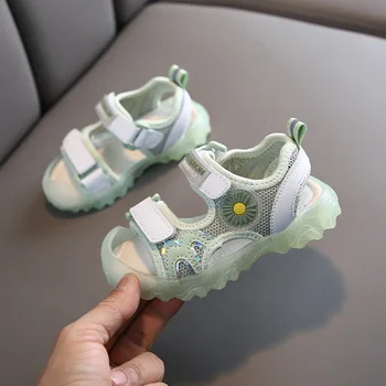 

2020 Summer Girls Shoes Children Girl Hook Loop Sandals AS0251