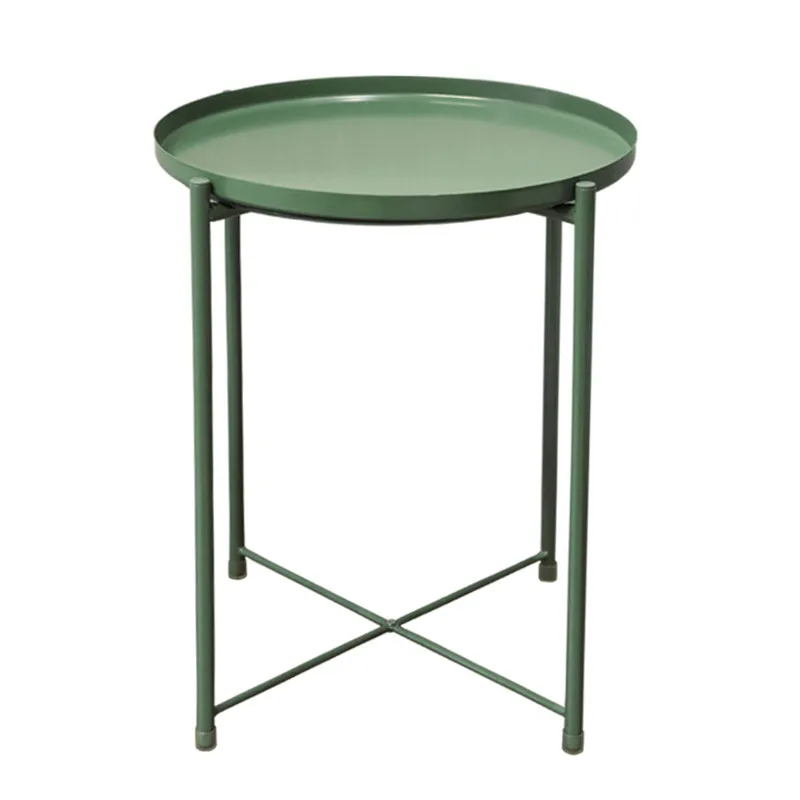 

Floating window, iron edge, living room, small tea table, modern, simple, creative, round bedside, small table, bedroom