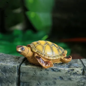 

Simulated Color Small Tortoise Decoration Garden Decoration Resin Sculpture Animal Flowerpot Fish Tank Garden Home Decoration