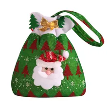 1 шт., Рождественская красная мультяшная сумка со снеговиком, конфетная сумка, Подарочная сумка для детей, конфетная сумка