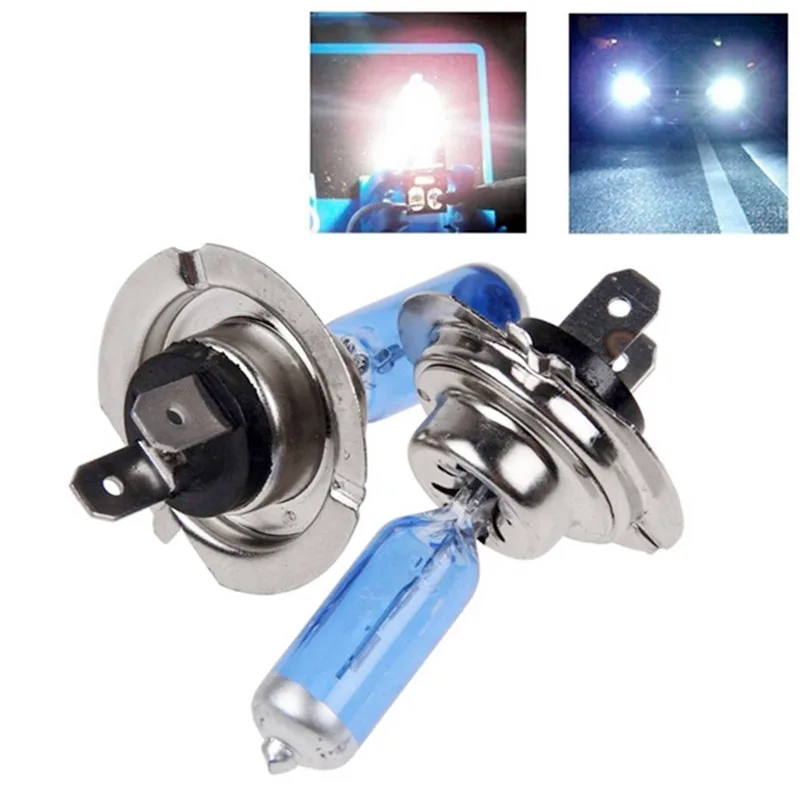 55W 6000K Halogen Headlight Bulbs 4x