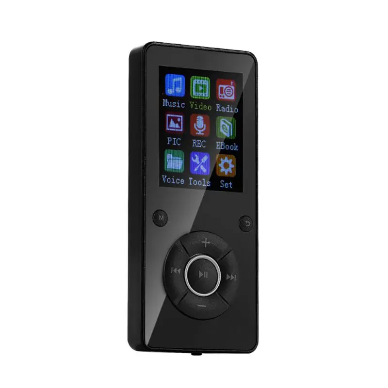 T3 Bluetooth 4,2 MP4 музыкальный плеер мини Plug-and-play диктофон со слотом для карт памяти мини спортивный Bluetooth музыкальный плеер - Цвет: Черный