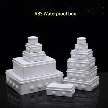 

Wholesale ABS Plastic IP65 Waterproof Junction Box DIY Outdoor Electrical Connection box Cable Branch box Power Distribution Box