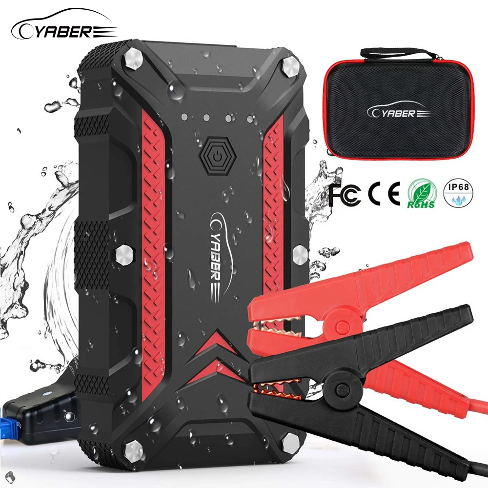  Yaber Jump Starter Emergency Car Jump starter Battery Power Bank Auto Booster Real 10000mAh Peak 12