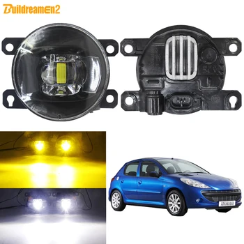 

Fog Light Assembly Car Front Bumper LED Fog Lamp DRL Daytime Running Light 30W 12V For Peugeot 206 206+ T3E 2009 2010 2011 2012