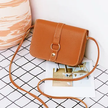 

MOLAVE Handbags Fashion Women Pure Color Leisure Hasp Leather Crossbody Bag Shoulder Bag mobile phone bag handbags luxury Jun5