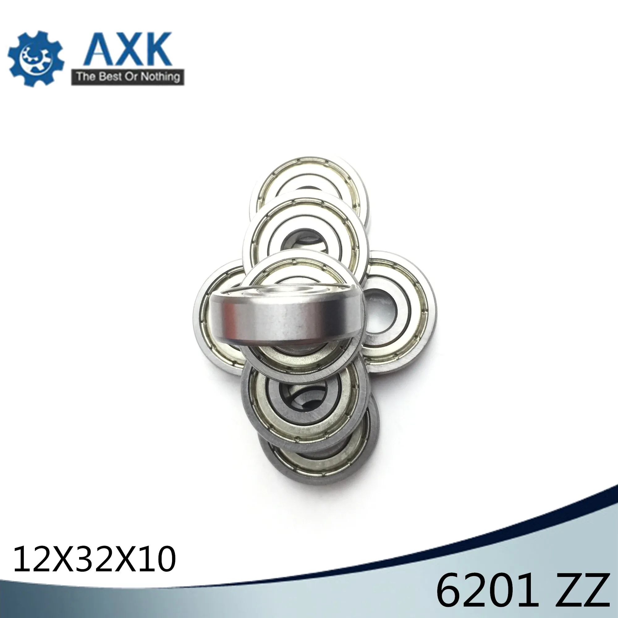 6201ZZ Bearing 12*32*10 mm ABEC-3 ( 8 PCS ) For DIY Drills Deep Groove 6201 Z ZZ Ball Bearings 6201Z