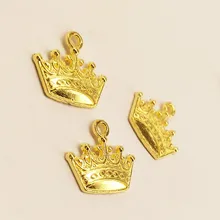 Корона мини металлический кулон 18 мм* 16 мм DIY Закладка украшения принадлежности 1 шт
