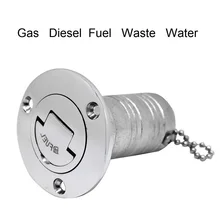 

316 Stainless Steel Marine Boat Deck Fuel Filler Caps GAS DIESEL FUEL WASTE WATER 38mm 50mm Fill Caps Yacht Hardware Accessories