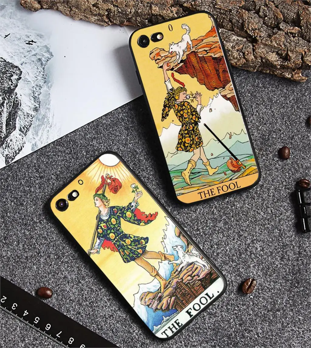 Чехол для телефона fourl Tarot силиконовый черный чехол iphone 11Pro MAX 6 6s 7 8plus 5s X XS XR