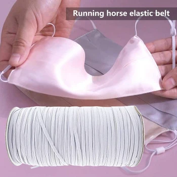

3/5/7/9 mm Elastic Bands White and Black Width DIY Braided Elastic Band for Clothes/Mask Garment Sewing Accessories