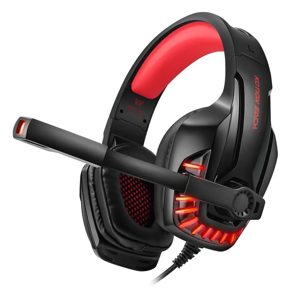 G9100 Headphone 3 5mm Double Terminal Wired PC Games Headset with Microphone Over The Head Gamers Tool For PC Laptop