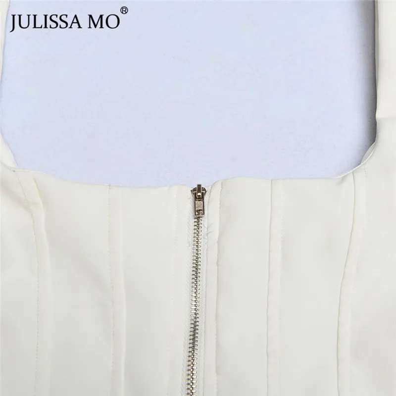 Julissa mo белая шифоновая футболка Женская Осенняя квадратный воротник с длинным рукавом сексуальные футболки модные оборки скрытый однобортный Топ Футболка
