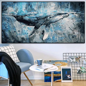 

60x120cm Frame whale Diy Painting By Numbers Kit Coloring By Numbers Modern Wall Art Picture By Numbers Home Decors Art