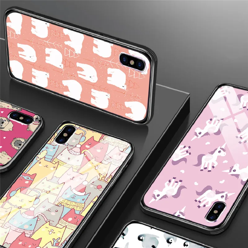 

Cute Animal Phone Case For iPhone X XR XS MAX For iPhone 6 6S Plus iPhone 7 8 Plus 5 5S SE Ultra Thin Cases Protective Fundas