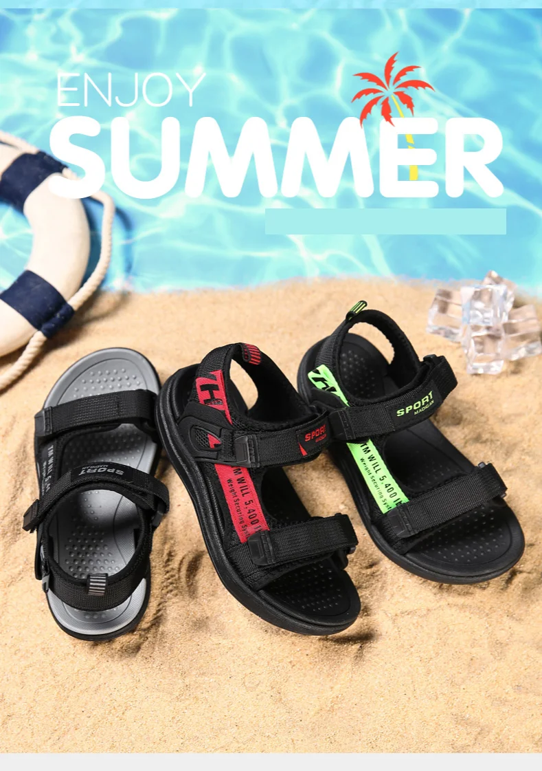 Summer Kids Sandals Breathable Boys Sandals Soft Comfortable Children's Shoes Outdoor Beach Kids Lightweight Sandal extra wide fit children's shoes