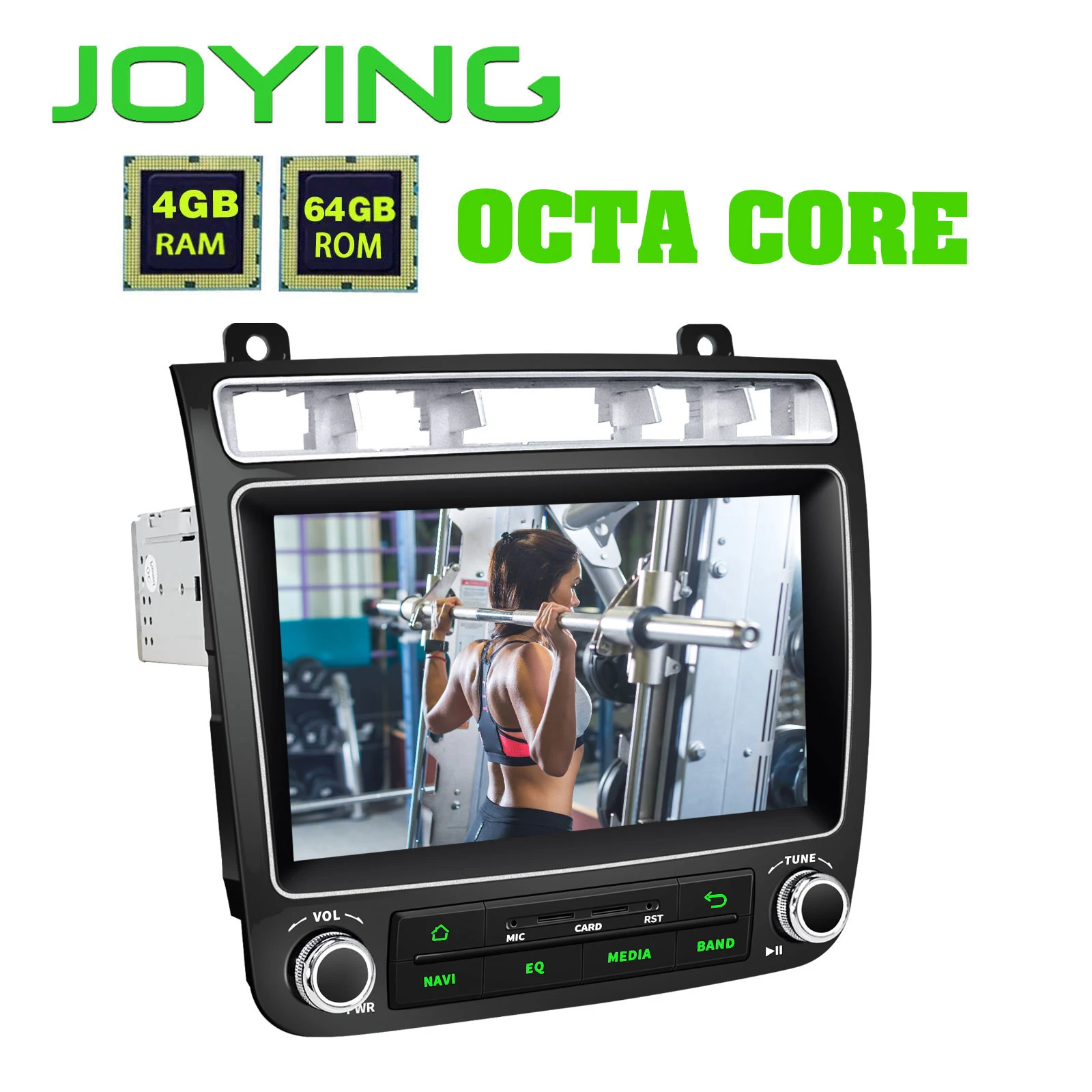 Perfect JOYING Android 8.1 octa core car autoradio stereo GPS multimedia player NO DVD HD head unit for VW Touareg 2010 2011 2012 2013 2
