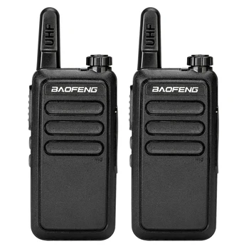 

2pcs Baofeng BF-R5 FRS Walkie Talkie UHF 400-470Mhz Two Way Radio USB Charge