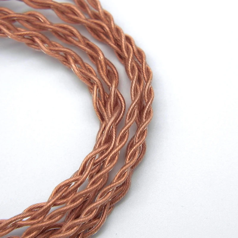  FAAEAL 4Core High Purity Copper cable with 2Pin/MMCX Connector 3.5/2.5/4.4mm Gold-plated plug Earph