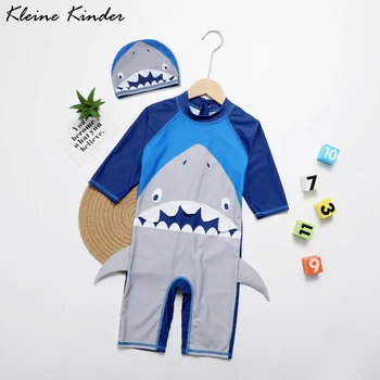 

Swimwear for Children Swimsuit Baby Boy anti uv Cartoon One Piece Bathing Suit Child Kids Swimming Wear for Boys Beach Outfit