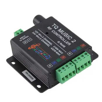 

Sound Audio LED RGB RF Music Controller Touch Remote 2 Channel 12/24V 18A QT