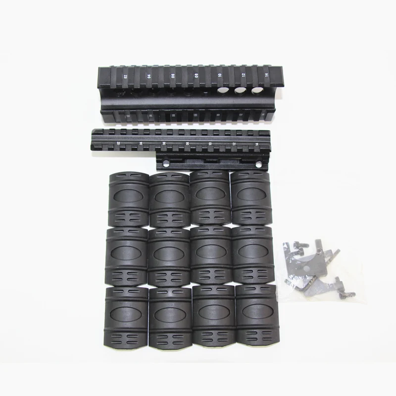 Аксессуары для охотничьей винтовки AK Handguard с 12 шт. Picatinny Чехлы тактический страйкбол Quad Ris кронштейн для прицела рельсовая система для AK 74U