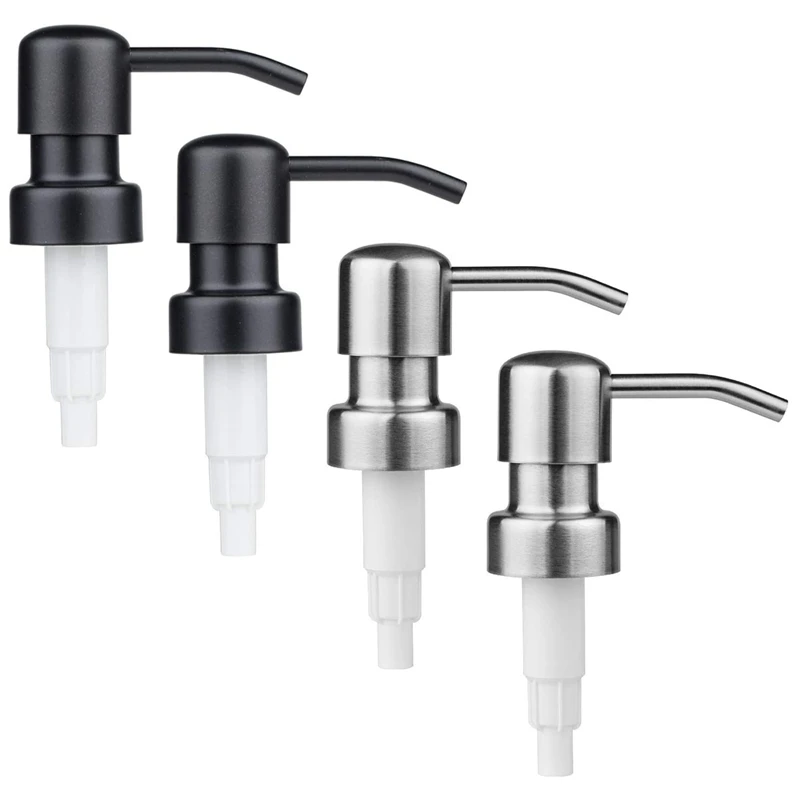 New 4 Pack Soap Dispenser Replacement Pump, Rust Proof Stainless Steel