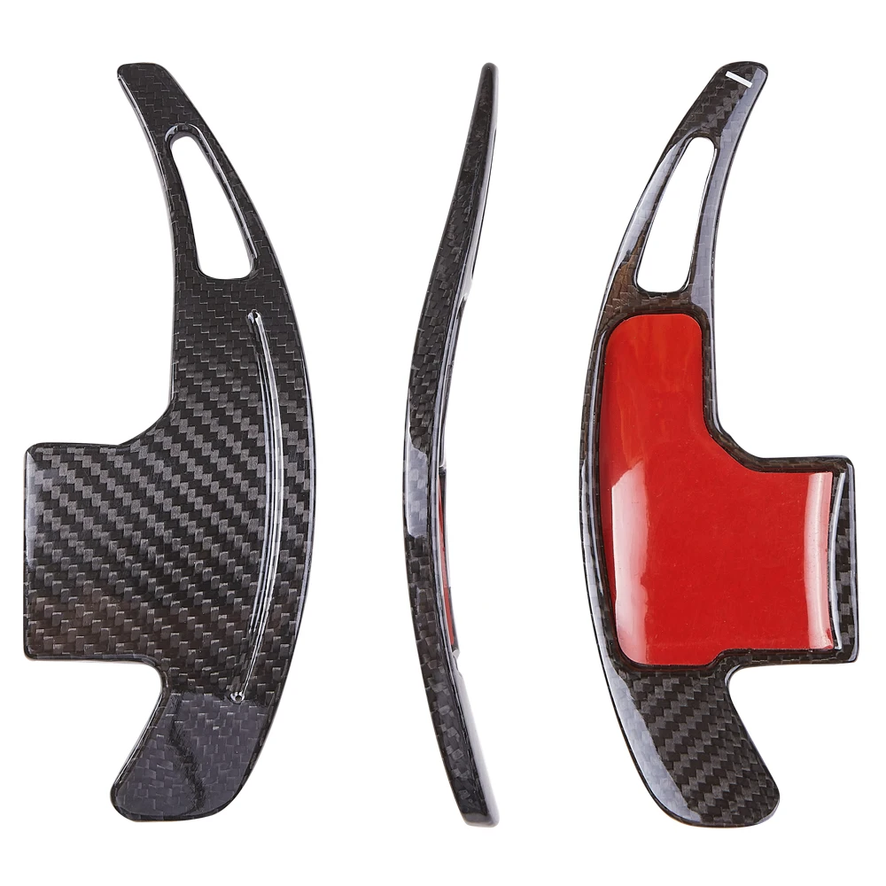 

Ford Mustang 2015 DSG car steering wheel shift lever gear extension lever 2016 2016 2017 2018 2019 carbon fiber accessories