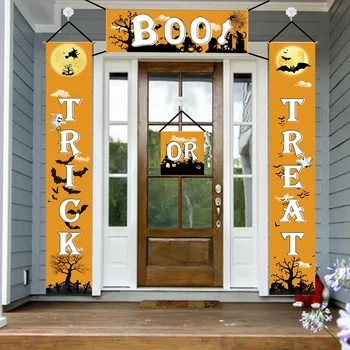 

Halloween Door Decoration Banner Non-woven Holiday Scene DIY Decoration Props Bar Haunted House Halloween Decoration Pendant