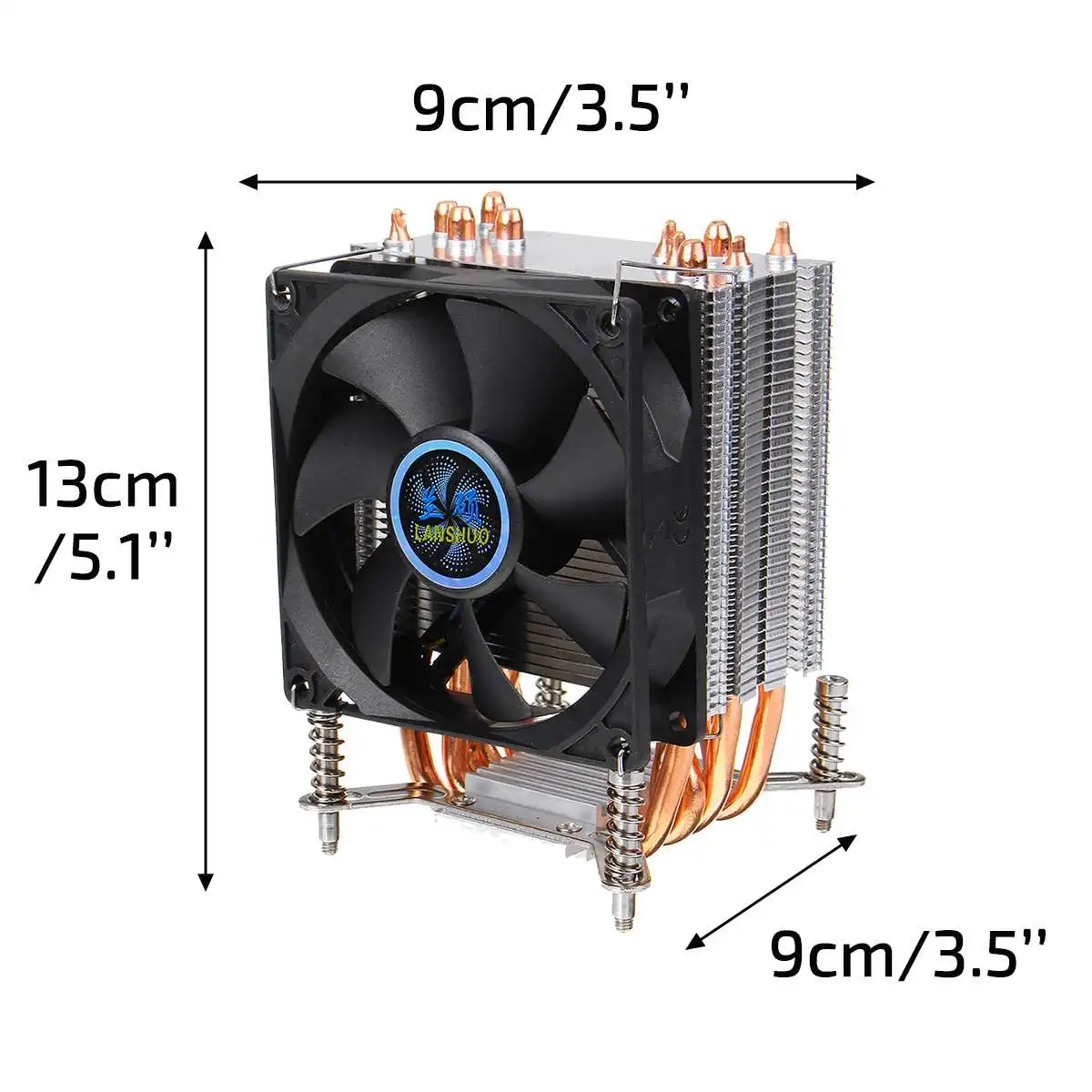 6 тепловых трубок PC cpu кулер радиатор 9 см тихий вентилятор охлаждения 3/4 контактный вентилятор охлаждения кулер радиатор для 775 115X1366 2011X79X99 299