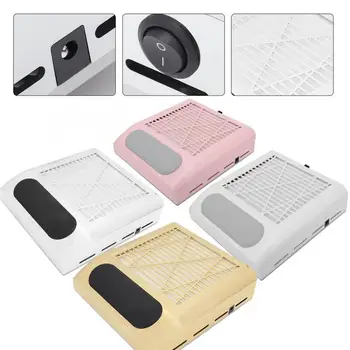 

80W Nail Dust Collector Strong Suction Cleaner Nail Art Vacuum Cleaner Manicure Tool for Nail Salon 100-240V