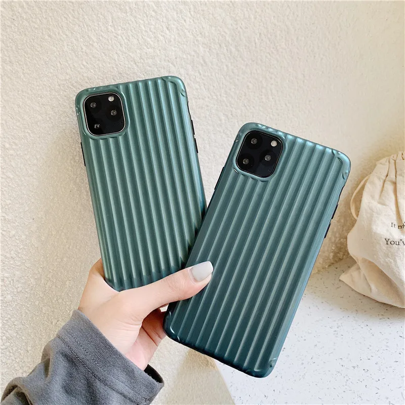 Силиконовый чехол для телефона в форме чемодана iPhone 11 pro X XR XS Max 7 8 Plus Мягкий