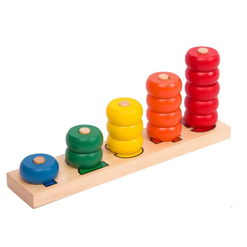 

Montessori Early Childhood Children Count 1-3 Years Old Infants Teaching Aids Cognitive Mathematics Building Blocks Toy