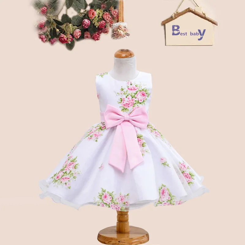 

Girls Printed Dress CHILDREN'S Dress Pro-Flower Boys/Flower Girls Performance Formal Dress Flower Boys/Flower Girls Wedding Dres