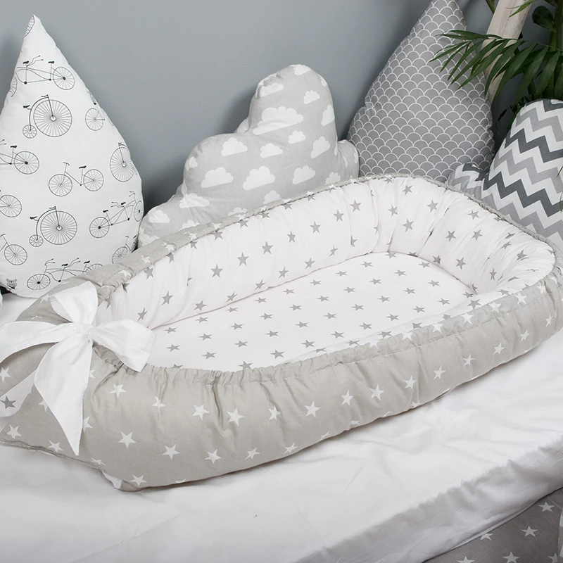 Портативная детская кроватка, детская кровать для новорожденных, уличное спальное гнездо, хлопковая дорожная кроватка, Многофункциональная Корзина для сна