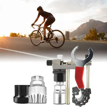 

Bicycle Accessories Emergency Repair Tool Set Portable Kit Set Chain Whip Rivet Extractor Crank Remover for MTB/RB