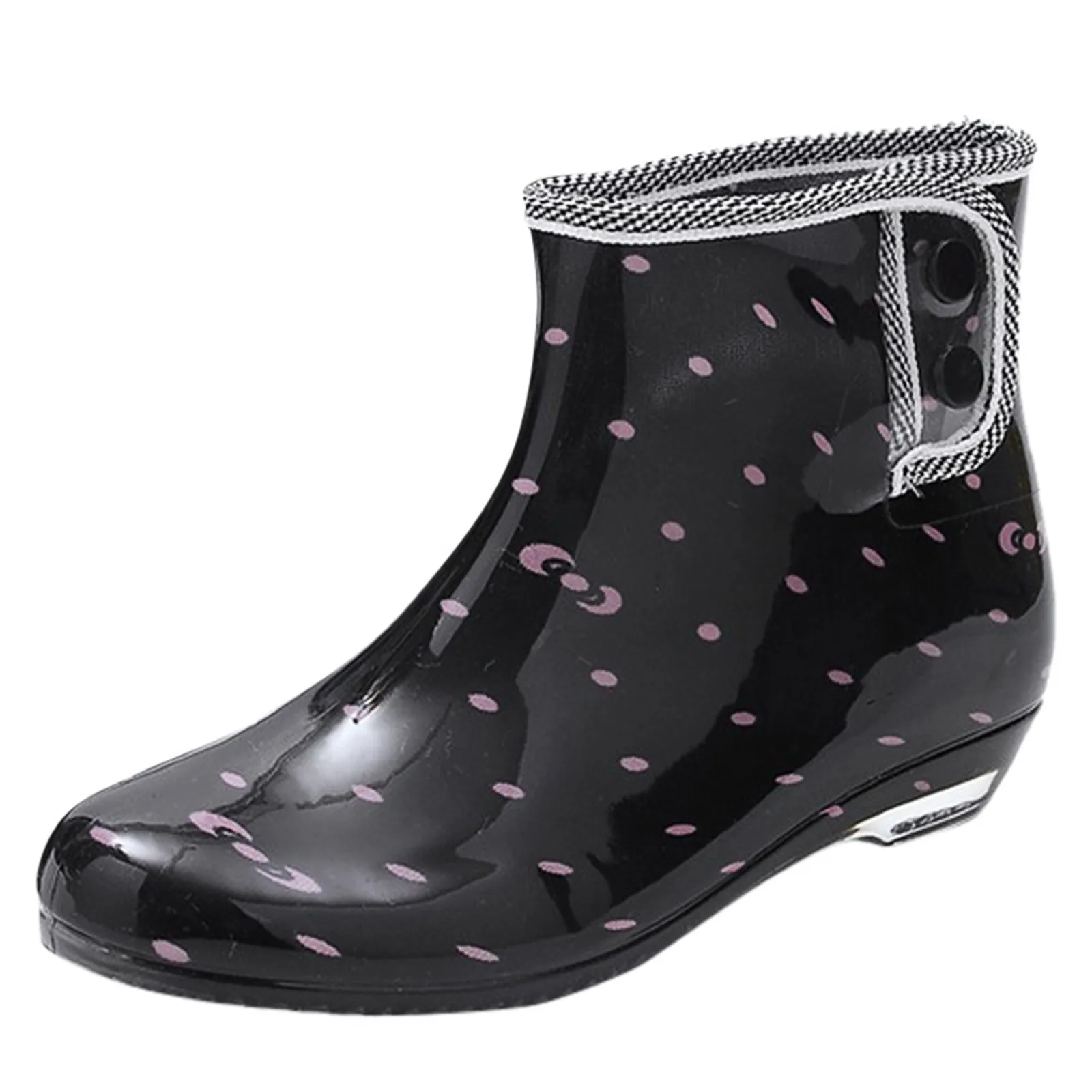 Botas de lluvia cortas estampadas para mujer, botines de tubo, resistentes  al agua, antideslizantes, nuevo diseño|Botas hasta el tobillo| - AliExpress