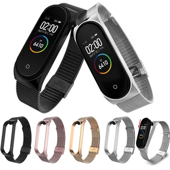 

Stainless Steel Strap For Xiaomi Mi Band 3 4 Smart Bracelet For Pulseira Mi Band 3 Replaceable For Pulseira Mi Band 4 Watch Band