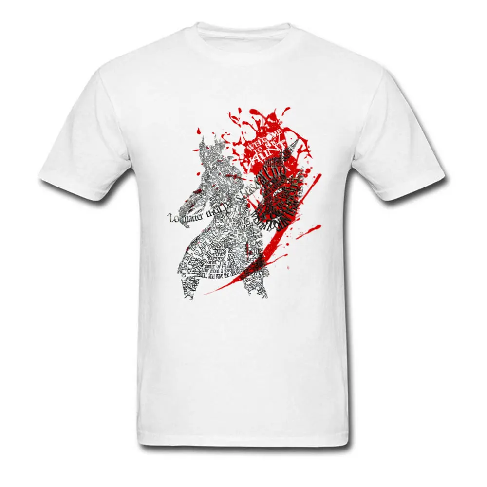 

BloodBorne T Shirts for Men Typography Designer Tshirt Welcome To The Hunt Marvel Summer Tops Latest T-Shirt 100% Cotton Fabric