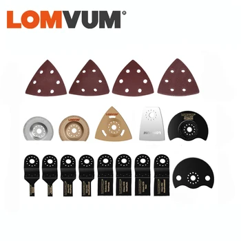 

LOMVUM Accessories for oscillating tools full set sanding paper cutting blade