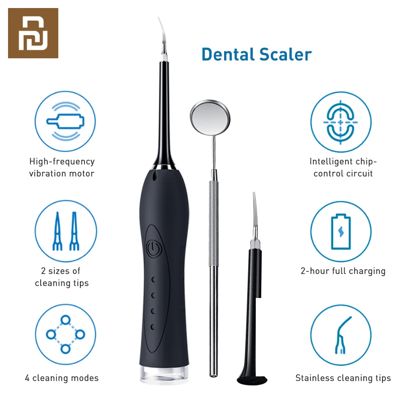 Youpin YMYM Dental Calculus Remover USB Tooth Cleaner Scaler 3 Model Electric Oral Irrigator Teeth Tooth whiten Tartar Scraper afbeelding