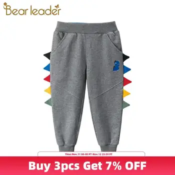 

Bear Leader Children's Clothing Boys Autumn Loose Pure Cotton Long Pants 2-7 Years Kids Cartoon Pattern Cute Costume Boy Pants