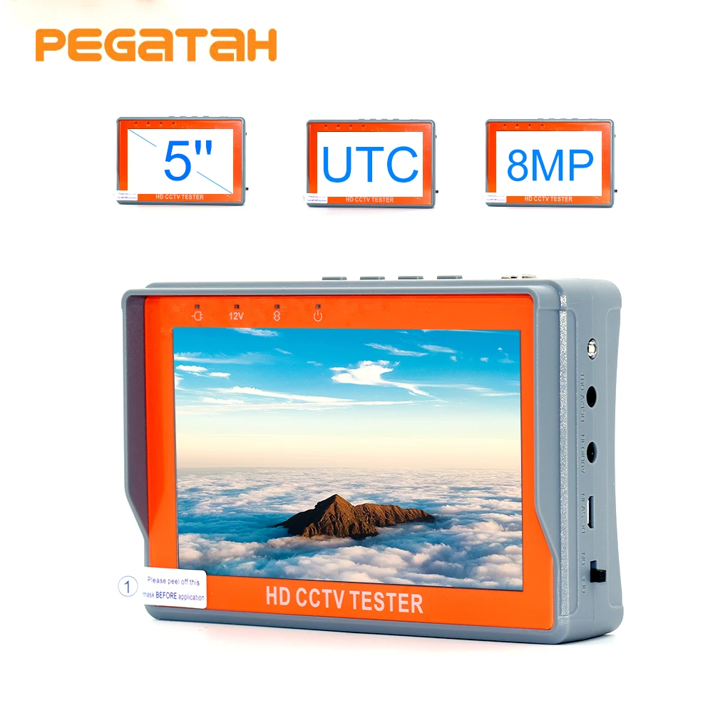 5inch Mini AHD Monitor Video surveillance monitor for camera tester cctv ahd  monitor for cctv Analog tester video camera tester