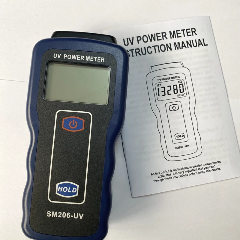 UV Power Meter Digital Display Broadband UV Detector UVA UVB Lamp Solar Film Ultraviolet Light Source Radiation Intensity Tester
