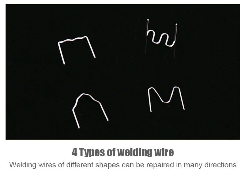 Plastic Welding Gun Heating Fuser Welder Machine Welding Nail Repair 4 Types Welding Wire Tool Car Bumper Repairing Hot Stapler