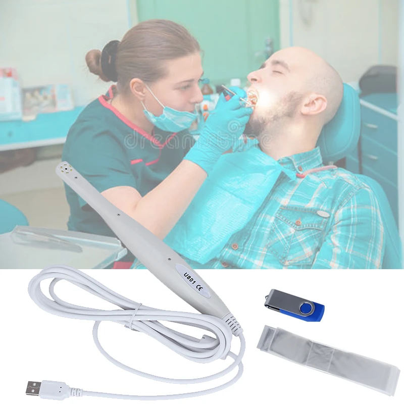  Dental Camera HD Intraoral Endoscope With 6 Led lights Inspection for Dentist Oral Real-time Video 