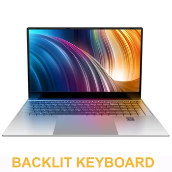 

15.6 Inch Laptop With Backlit keyboard 8GB RAM DDR3 1TB 512G 256G 128G SSD Notebook Computer Win10 Intel J3455 IPS Ultrabook