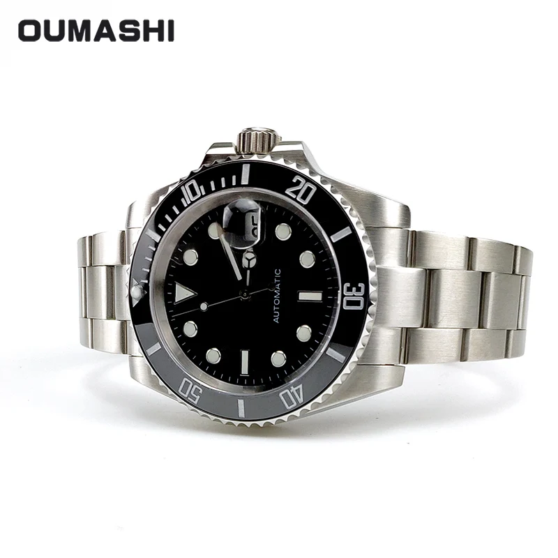 OUMASHI 40 мм автоматические часы мужские 116610 брендовые Роскошные сапфировые механические наручные часы из нержавеющей стали 20 бар