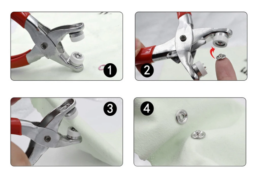 1~7PCS Five-prong Button Installation Tool Snap Tool Kit Metal Snap Ring  Belt Fastening Pliers Clamping Tool Kit For Garment - AliExpress