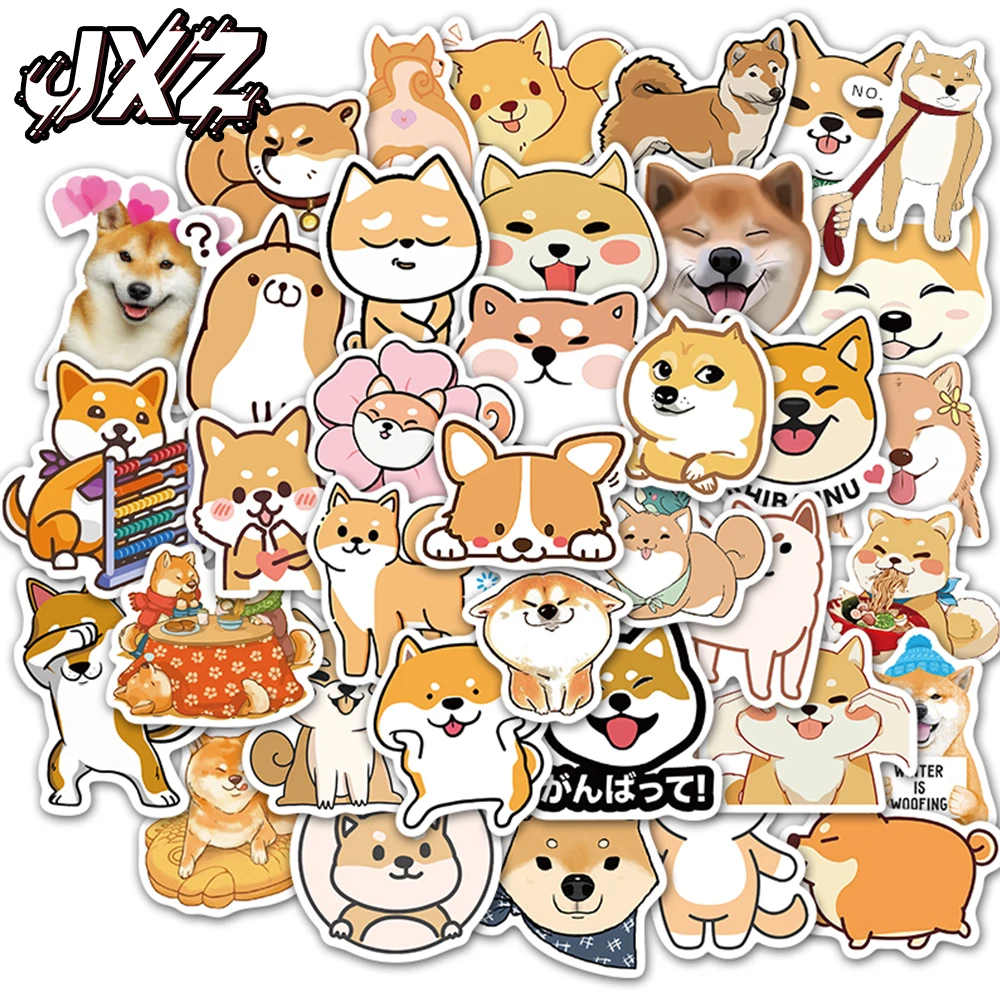 50 шт. Симпатичные наклейки Doge смешанные Мультяшные игрушки автомобиль Стайлинг